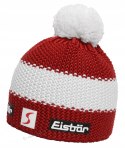 MARKOWA CIEPŁA CZAPKA ZIMOWA EISBAR STAR POMPON MU 403346 AUT WEŁNA MERINO