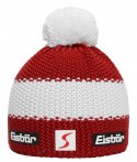 MARKOWA CIEPŁA CZAPKA ZIMOWA EISBAR STAR POMPON MU 403346 AUT WEŁNA MERINO