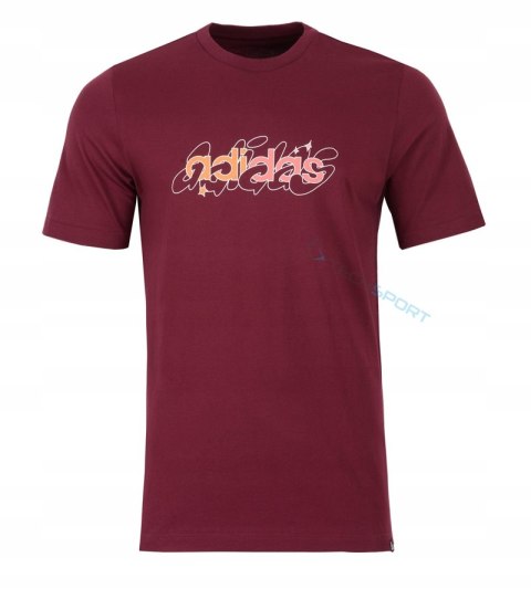 ADIDAS WYGODNA KOSZULKA T-SHIRT BAWEŁNIANA ILLUSTRATED LINEAR GRAPHIC M ADIDAS WYGODNA KOSZULKA T-SHIRT BAWEŁNIANA ILLUSTRATED LINEAR GRAPHIC M