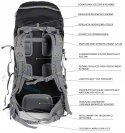 WYGODNY PLECAK TREKKINGOWY SPORTOWY FJORD NANSEN BODO 40L+10L