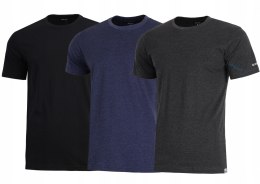 3x HI-TEC KOSZULKA BAWEŁNIANA T-SHIRT PLAIN TRÓJPAK R. XXL