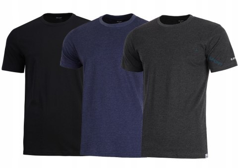 3x HI-TEC KOSZULKA BAWEŁNIANA T-SHIRT PLAIN TRÓJPAK R. XL