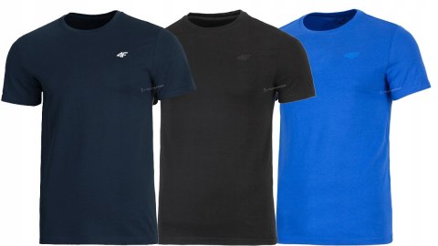 4F ZESTAW 3szt. MĘSKA KOSZULKA T-SHIRT 100% BAWEŁNA / rozm L