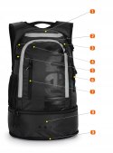 PLECAK SZKOLNY ARENA FASTPACK 40L + WOREK