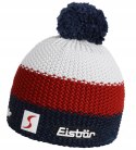 CIEPŁA CZAPKA ZIMOWA EISBAR STAR POMPON MU 403346 386 NAVY-RED-WHITE