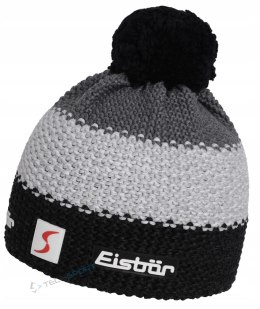 MARKOWA CIEPŁA CZAPKA ZIMOWA EISBAR STAR POMPON MU 403346 909 WEŁNA MERINO