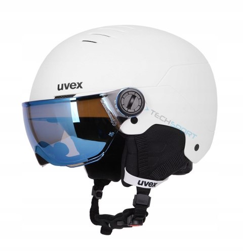 UVEX KASK WYGODNY NARCIARSKI SNOWBOARDOWY Z SZYBĄ GOGLAMI JUNIOR r 54-58cm