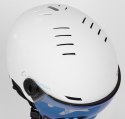 UVEX KASK WYGODNY NARCIARSKI SNOWBOARDOWY Z SZYBĄ GOGLAMI JUNIOR r 54-58cm