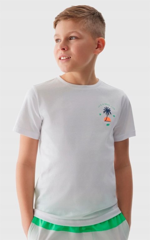 4F CHŁOPIĘCA KOSZULKA T-SHIRT BAWEŁNA / rozm 134