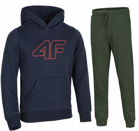 4F OCIEPLANY CHŁOPIĘCY DRES KOMPLET BLUZA SPODNIE / rozm 140