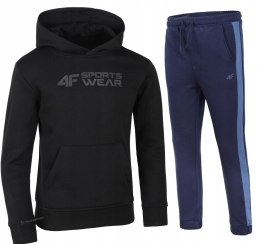 4F OCIEPLANY CHŁOPIĘCY DRES KOMPLET BLUZA SPODNIE / rozm 140