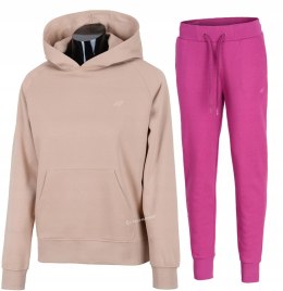 4F OCIEPLANY DAMSKI DRES BAWEŁNA KOMPLET BLUZA SPODNIE / rozm S
