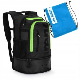 ARENA FASTPACK 3.0 CZARNY 40L - FUNKCJONALNY PLECAK SPORTOWY NA BASEN