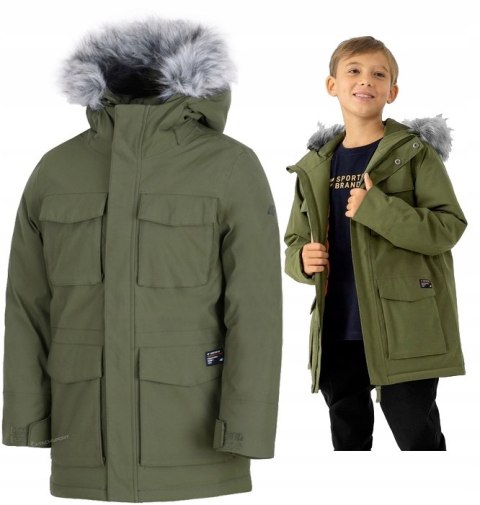 4F CHŁOPIĘCA KURTKA PARKA ZIMOWA / rozm 146