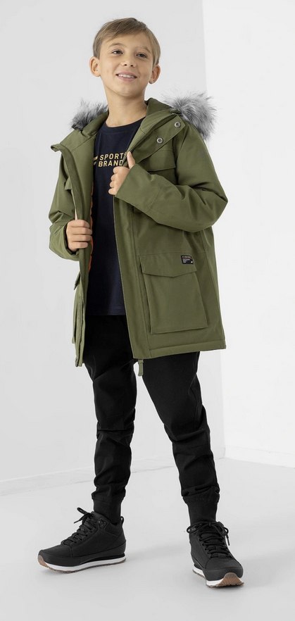 4F CHŁOPIĘCA KURTKA PARKA ZIMOWA / rozm 146 4F CHŁOPIĘCA KURTKA PARKA ZIMOWA / rozm 146