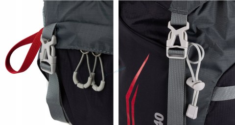 ODDYCHAJĄCY MARKOWY PLECAK TREKKINGOWY BERGSON VINSTRA 40L | CZARNY ODDYCHAJĄCY MARKOWY PLECAK TREKKINGOWY BERGSON VINSTRA 40L | CZARNY