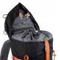 ODDYCHAJĄCY PLECAK TREKKINGOWY BERGSON TUNNEBO 35L | CZARNO-POMARAŃCZOWY