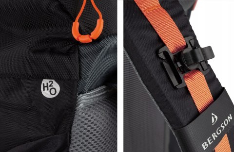 ODDYCHAJĄCY PLECAK TREKKINGOWY BERGSON TUNNEBO 35L | CZARNO-POMARAŃCZOWY ODDYCHAJĄCY PLECAK TREKKINGOWY BERGSON TUNNEBO 35L | CZARNO-POMARAŃCZOWY