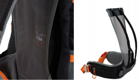 ODDYCHAJĄCY PLECAK TREKKINGOWY BERGSON TUNNEBO 35L | CZARNO-POMARAŃCZOWY ODDYCHAJĄCY PLECAK TREKKINGOWY BERGSON TUNNEBO 35L | CZARNO-POMARAŃCZOWY