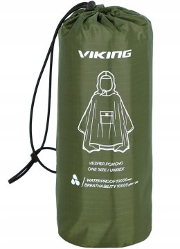 PONCZO PRZECIWDESZCZOWE VIKING VESPER ZIELONE - PELERYNA TURYSTYCZNA UNISEX
