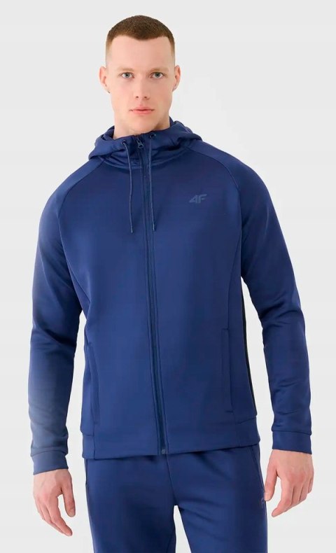 4F MĘSKA SPORTOWA BLUZA Z KAPTUREM ROZPINANA TERMOAKTYWNA / rozm XL