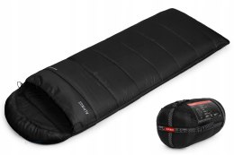 ALPINUS CLASSIC WARM 1500 2W1- MARKOWY TURYSTYCZNY ŚPIWÓR DO -15°C | CZARNY