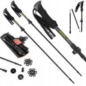 GABEL XTR KRÓTKIE KIJE TREKKINGOWE CARBON SKŁADANE