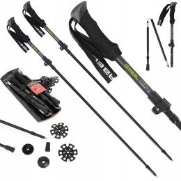 GABEL XTR KRÓTKIE KIJE TREKKINGOWE CARBON SKŁADANE