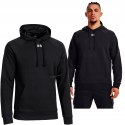 UNDER ARMOUR OCIEPLANA MĘSKA BLUZA Z KAPTUREM KANGURKA BAWEŁNA / rozm L