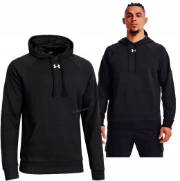 UNDER ARMOUR OCIEPLANA MĘSKA BLUZA Z KAPTUREM KANGURKA BAWEŁNA / rozm M