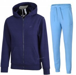 4F OCIEPLANY DAMSKI DRES BAWEŁNA KOMPLET BLUZA SPODNIE / rozm L