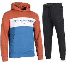 4F MĘSKI DRES BAWEŁNA KOMPLET BLUZA SPODNIE / rozm L