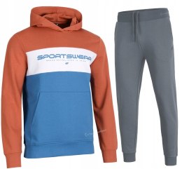 4F MĘSKI DRES BAWEŁNA KOMPLET BLUZA SPODNIE / rozm L