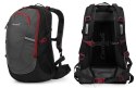 STYLOWY PLECAK CAMPUS HORTON 45l | LEKKI WYGODNY | SZARO-CZERWONY