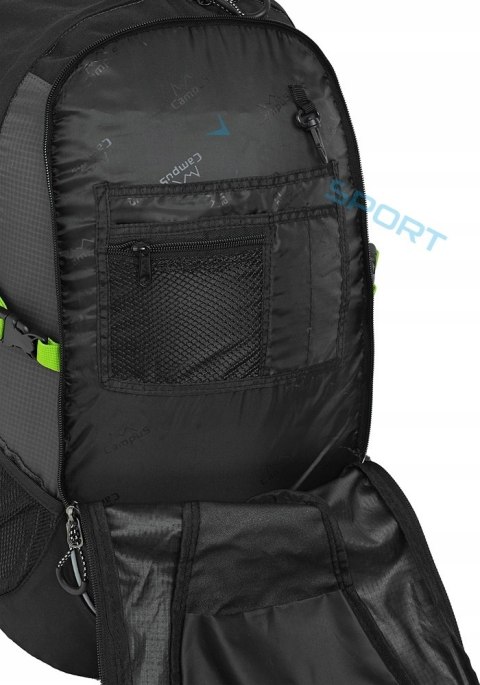 STYLOWY PLECAK CAMPUS HORTON 45l | LEKKI WYGODNY | SZARO-CZERWONY STYLOWY PLECAK CAMPUS HORTON 45l | LEKKI WYGODNY | SZARO-CZERWONY