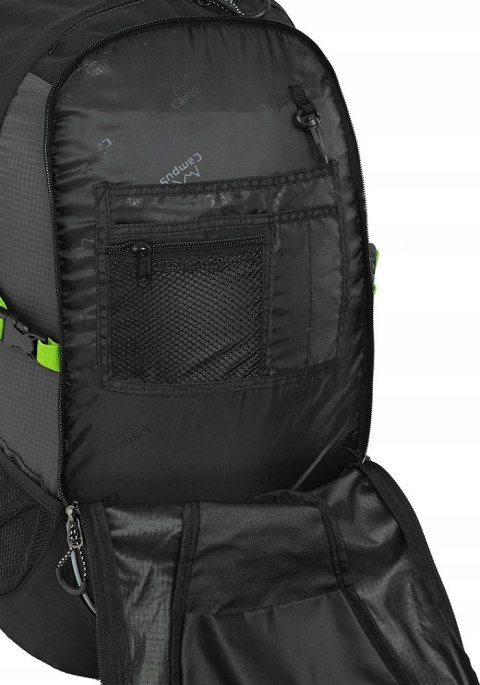 WYGODNY PLECAK MIEJSKI CAMPUS HORTON 30L | LEKKI ODDYCHAJĄCY | SZARY