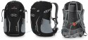 BERGSON ARENDAL 25L | LEKKI PLECAK SPORTOWY | WENTYLOWANY | CZARNY