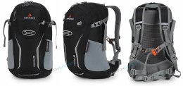 BERGSON ARENDAL 25L | LEKKI PLECAK SPORTOWY | WENTYLOWANY | CZARNY