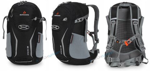 BERGSON ARENDAL 25L | LEKKI PLECAK SPORTOWY | WENTYLOWANY | CZARNY BERGSON ARENDAL 25L | LEKKI PLECAK SPORTOWY | WENTYLOWANY | CZARNY