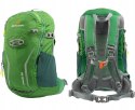 BERGSON ARENDAL 25L | LEKKI PLECAK SPORTOWY | WENTYLOWANY | ZIELONY