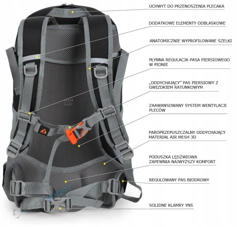 BERGSON ARENDAL 25L | LEKKI PLECAK SPORTOWY | WENTYLOWANY | ZIELONY BERGSON ARENDAL 25L | LEKKI PLECAK SPORTOWY | WENTYLOWANY | ZIELONY