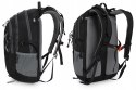 BERGSON EVJE 30L | STYLOWY LEKKI PLECAK Z PRZEWIEWNYM PANELEM | CZARNY