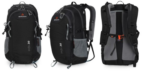 BERGSON EVJE 30L | STYLOWY LEKKI PLECAK Z PRZEWIEWNYM PANELEM | CZARNY BERGSON EVJE 30L | STYLOWY LEKKI PLECAK Z PRZEWIEWNYM PANELEM | CZARNY