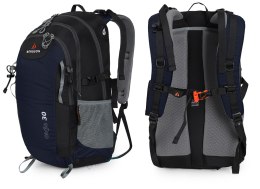 BERGSON EVJE 30L | STYLOWY LEKKI PLECAK Z PRZEWIEWNYM PANELEM | GRANATOWY