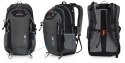 BERGSON EVJE 30L | STYLOWY LEKKI PLECAK Z PRZEWIEWNYM PANELEM | SZARY