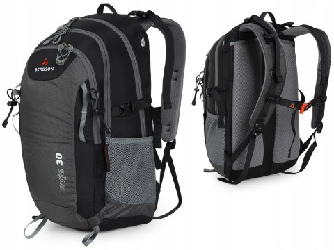 BERGSON EVJE 30L | STYLOWY LEKKI PLECAK Z PRZEWIEWNYM PANELEM | SZARY BERGSON EVJE 30L | STYLOWY LEKKI PLECAK Z PRZEWIEWNYM PANELEM | SZARY