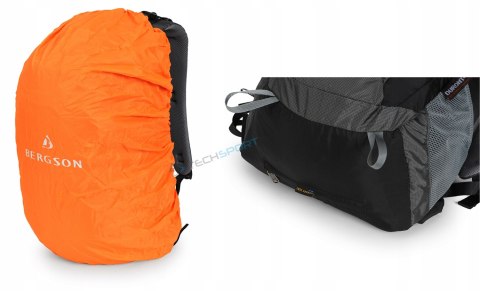 BERGSON EVJE 30L | STYLOWY LEKKI PLECAK Z PRZEWIEWNYM PANELEM | SZARY BERGSON EVJE 30L | STYLOWY LEKKI PLECAK Z PRZEWIEWNYM PANELEM | SZARY