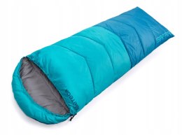 2x ZESTAW ŚPIWÓR METEOR SAFARI 250g DO -2°C | PRAWY+LEWY | SZARY+NIEBIESKI
