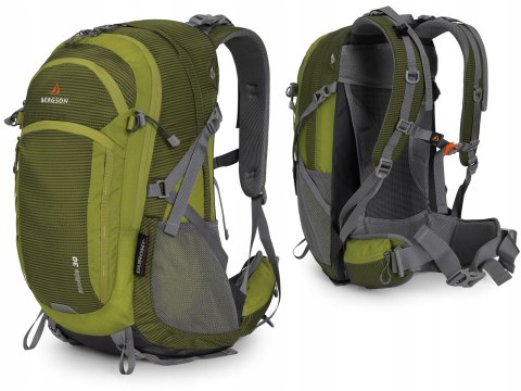 BERGSON MOLDE 30L- WYGODNY GÓRSKI PLECAK | ODDYCHAJĄCY | ZIELONY