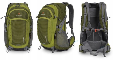 BERGSON MOLDE 30L- WYGODNY GÓRSKI PLECAK | ODDYCHAJĄCY | ZIELONY BERGSON MOLDE 30L- WYGODNY GÓRSKI PLECAK | ODDYCHAJĄCY | ZIELONY